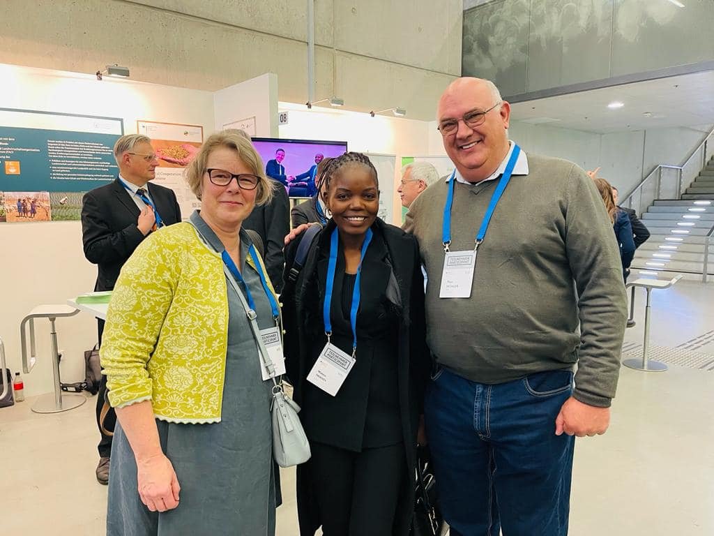 Maness Nkhata with LAPE sponsors